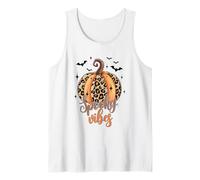 Spooky Vibes Camicia Leopard Zucca Halloween Estetica Canotta