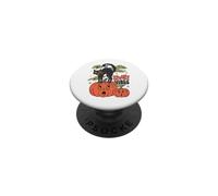 Spooky Vibes Halloween Black Cat Pumpkin Jack O Lantern PopSockets PopGrip Adesivo