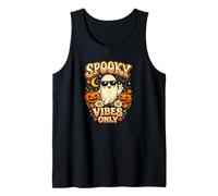 Spooky Vibes Only Retro Halloween Ghost Occhiali da Sole Canotta