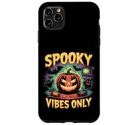 Spooky Vibes Only Retro Halloween Zucca Fantasma Art Custodia per iPhone 11 Pro Max