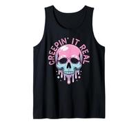 Spooky Vibes Teschio Pastello Horror Gotico Carino Regalo Canotta