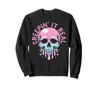 Spooky Vibes Teschio Pastello Horror Gotico Carino Regalo Felpa