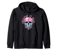 Spooky Vibes Teschio Pastello Horror Gotico Carino Regalo Felpa con Cappuccio