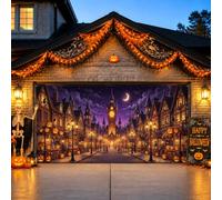 Spooky Village Halloween Jack-o'-Lanterns Copertura per porta del garage