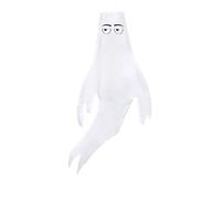 Spooky Wind Socks - Halloween Ghost LED Windsock Dangle Flags | 109cm/43inch Halloween Windsocks Ghost Dangling Flag Spooky Outdoor Flags For Outdoor Lawn Porch Yard Patio Garden Pathway
