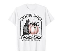 Spooky Witch Social Club - Le Streghe Diventano pazze, Gatti di Halloween Maglietta