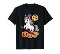 Spooky Witch Unicorn Halloween Zucca Divertente Sport Umorismo Maglietta