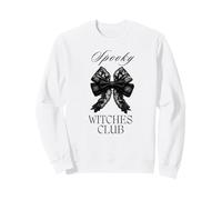 Spooky Witches Club - Fiocco in Pizzo Nero, Stile Halloween Felpa