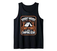 Spooky Woods Storie spaventose Camper Escursionista Halloween Campeggio Canotta