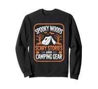 Spooky Woods Storie spaventose Camper Escursionista Halloween Campeggio Felpa
