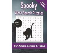 Spooky Word Search Puzzle: 50+ Puzzles Word Search Easy to Read about Spooky and More | 6x9 inches, 110 pages | Gift for Spooky, Horror & Halloween Lover