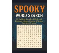 Spooky Word Search Puzzle Book: 50 Chilling Puzzles filled with Haunted Nights, Ghosts, Witches, Vampires & More! | Easy to Read Print | # Puzzles | ... Gifts for Vacations, Holidays and Free Times