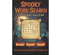 Spooky Word Search Puzzle Book: Word Searches With Easy To Read Print For Spooky Fun, Spooky Nights And Halloween Lovers | 6x9 Inches, 100 Pages | 50+ ... Gift For Vacations, Holidays And Free Times