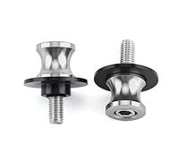 Spool del Braccio di Swing 2pcs CNC, Cursori Posteriori di Moto 6 Mm 8 Mm 10 Mm, con O Anelli e Guarnizioni (6 mm in argento)