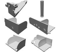 Spool Holder for DaVinci 3D Printer - 95mm Compatible - Open Back Design