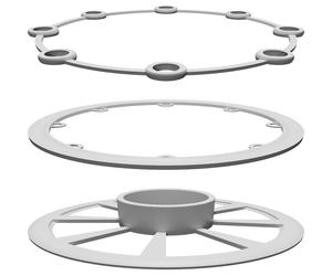 Spool Holder for Food Dehydrator, Rotating Ball Bearing System for Filament
