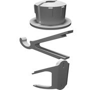 Spool Holder Wall Mount for 3D Printer with 20mm Rod Support and End Plugs