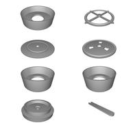 Spool Holder with Rotating Base for 169oz Container - Filament Storage System