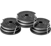 Spool originale di filo per tagliaerba Greenworks, accessori e sostituzione compatibili con i modelli ST24L02-01 e GD48GTE33II, 3 spool + filo singolo da 2,00 mm
