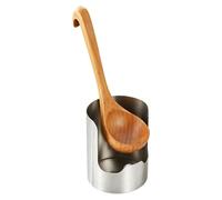 Spoon and Lid Rest for Stove Top | Stainless Steel Vertical Utensil Organizer | Multi Purpose Lid Holder Spoon Rest Stand | Heat Resistant Kitchen Counter Accessory | Space Saving Cooking Tool Holder