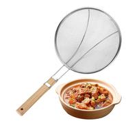 Spoon Filtro Olio - Casization In Mesh, Scubetto Di Cottura | Scoop In Maglia Fine In Acciaio Inox Con Manico In Legno, Cucchiaio Sgrassante Per Salsa, Grasso, Rimozione