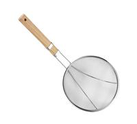 Spoon Filtro Olio - Casization In Mesh, Scubetto Di Cottura | Scoop In Maglia Fine In Acciaio Inox Con Manico In Legno, Cucchiaio Sgrassante Per Salsa, Grasso, Rimozione