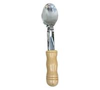 Spoon musicali del patrimonio - Cuccio di cucchiaio in acciaio inossidabile con manico in legno, cucchiai di baratto