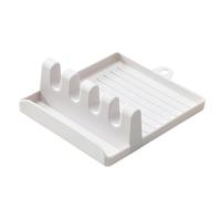 Spoon Rest with Lid Holder - Kitchen Utensil Rest | Multifunctional Spatula Rack Spoon Storage Rack Chopsticks Drip Pad Pot Lid Holder PP Kitchen Organizer Countertop Stand