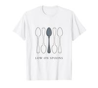 Spoonie Low on Spoonie Design per la consapevolezza delle malattie croniche Maglietta