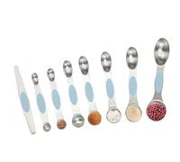 Spoons Magnetic Measuring Scoop, Spoons Stainless Steel Measurings Spoons, Double Sided Teaspoon, Magnetic Measurings Tool, 6.81x1.65x2.05 inches Baking Measurings Spoons,
