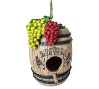 Spoontiques - Birdhouse - Decorazione da giardino - Casetta per uccelli decorativa per cortile e giardino - Casetta per uccelli da appendere per patio esterno - Blue Jay Birdhouse