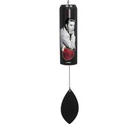 Spoontiques Elvis Bell - Campanello a vento, decorazione da giardino per esterni, decorazione per cortile, giardino, cortile sul retro e patio