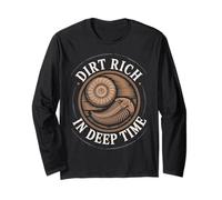 Sporco Ricco di Deep Time Paleontologia Appassionato Design Maglia a Manica