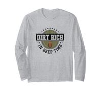 Sporco Ricco di Deep Time Paleontologia Appassionato Design Maglia a Manica