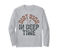Sporco Ricco di Deep Time Paleontologia Appassionato Design Maglia a Manica