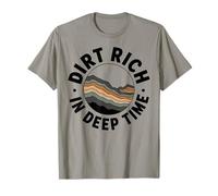 Sporco Ricco di Deep Time Paleontologia Appassionato Design Maglietta