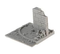 sporful 1/35 Scala City Ruins Mini Resina Modello Kit Non Verniciato per Gioco di Guerra Scenario Layout 6x5.5x5cm