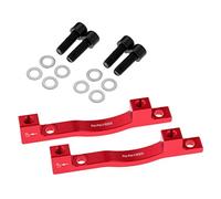 sporful 1 paio di adattatori per montaggio del freno a disco per bicicletta per pinza anteriore da 203 mm PM-PM-F/R203, rosso