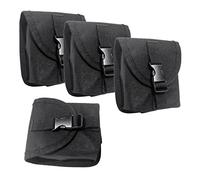 sporful 4 pezzi Nylon Diver Peso Cintura Bag con Fibbia a Sgancio Rapido per Scuba Diving Tech Immersione Peso Storage