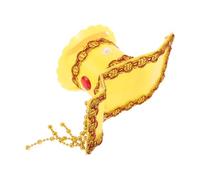 sporful Cappello tradizionale cinese imperatore - copricapo in stile antico per cosplay, festival e spettacoli teatrali - accessorio creativo per costume giallo