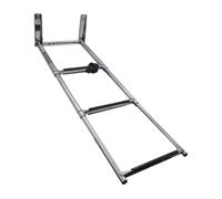 sporful Scala telescopica per barca, in acciaio inox, estensibile, 3 gradini, portatile, pieghevole, antiscivolo, per yacht, piscina, camper