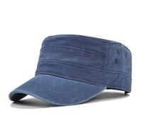 Sporgard Cappellino da baseball militare con parte superiore piatta, regolabile, tattico, per uomini e donne, Blu, Medium