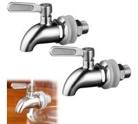 Sporgo 2 distributori di bevanda vino, birra, succo di caffè, rubinetto rubinetto di ricambio per distributore di bevande (16 mm)