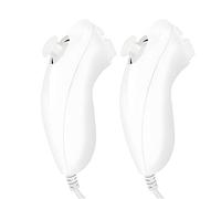 Sporgo 2 Pack Controller Nunchaku per Wii U Video Gamepad, Nunchaku Destro con Motion Plus, Ricambio Compatibile