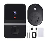 Sporgo Campanello video: 1080P WLAN con fotocamera senza fili, 2,4 G WiFi Video Doorbell Telecamera di sicurezza con visione notturna ad infrarossi HD/audio a 2 vie/supporto memoria SD&Cloud
