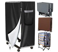 Sporgo Copri Brandina Pieghevole: 99x38x114cm Copertura Brandina Pieghevole Impermeabile Letto Pieghevole Borsa Portaoggetti, Multifunzione Copri Brandina Letto Pieghevole per Letti Ospitiper