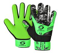 SPORIA Guanti da portiere da calcio con doppia protezione per il polso, guanti da calcio per bambini in lattice antiscivolo, guanti da portiere per bambini e adulti, guanti da portiere da calcio