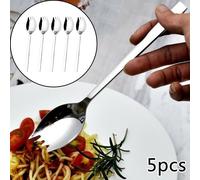 Spork 5pz Noodle Set Scoop Insalata da Esterno Cucchiaio Zuppa 19CM Stoviglie Ca