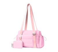 Sport Bag - Weekender Bag | Sport Duffle Bag | Borsa da palestra versatile per donne | Nylon Women's Carry Boust grande capacità con portafoglio a tasca e moneta bagnata per la palestra di viaggio Wee