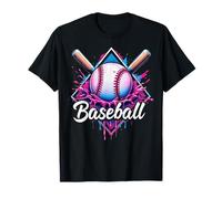 Sport Baseball Home Plate Drip Ice Cream Drip Giovani Ragazzi Maglietta